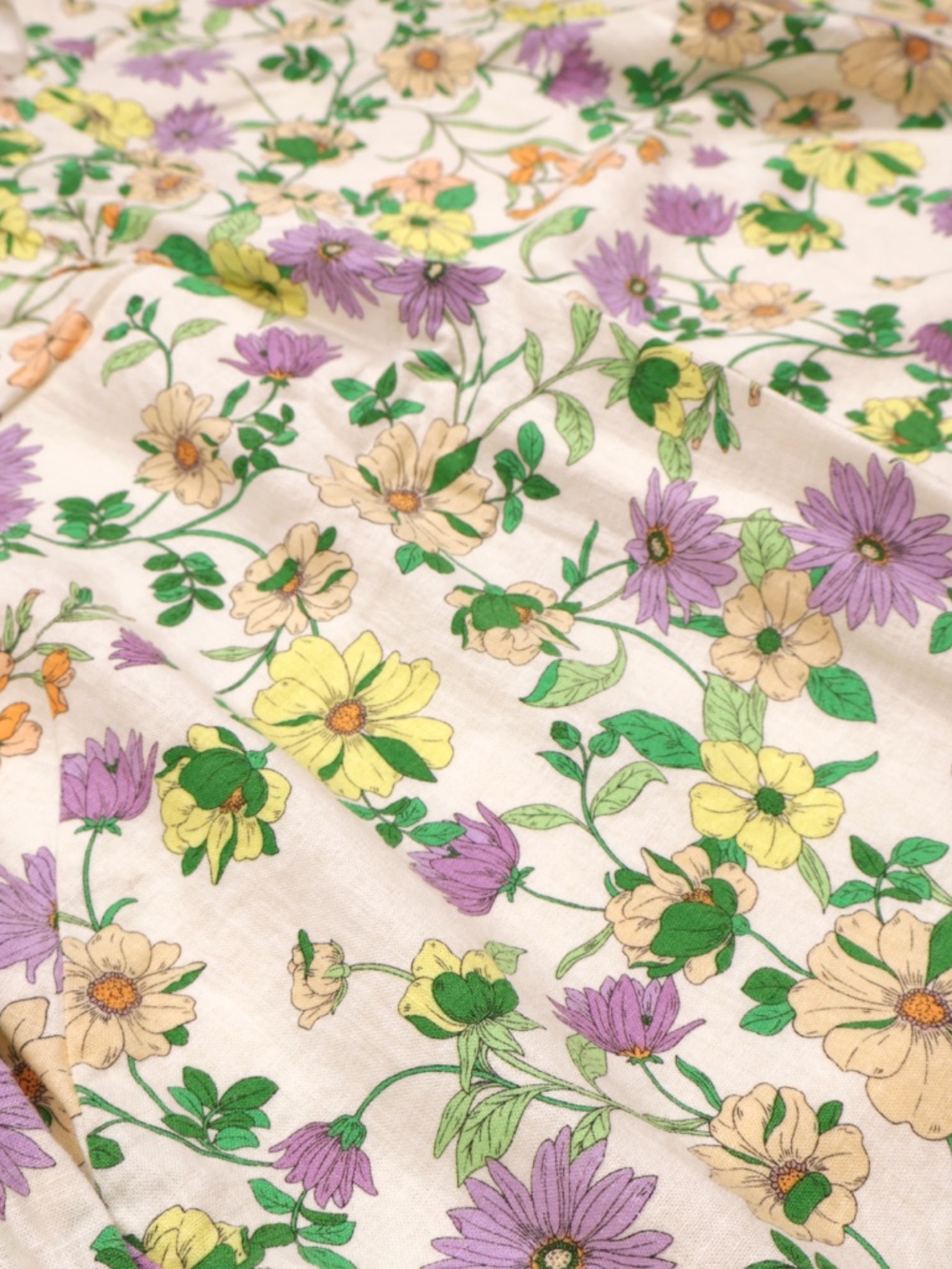 LOFT Floral Linen Blend Shift Dress Long Sleeve Size 8 Spring Dress - Picture 5 of 7